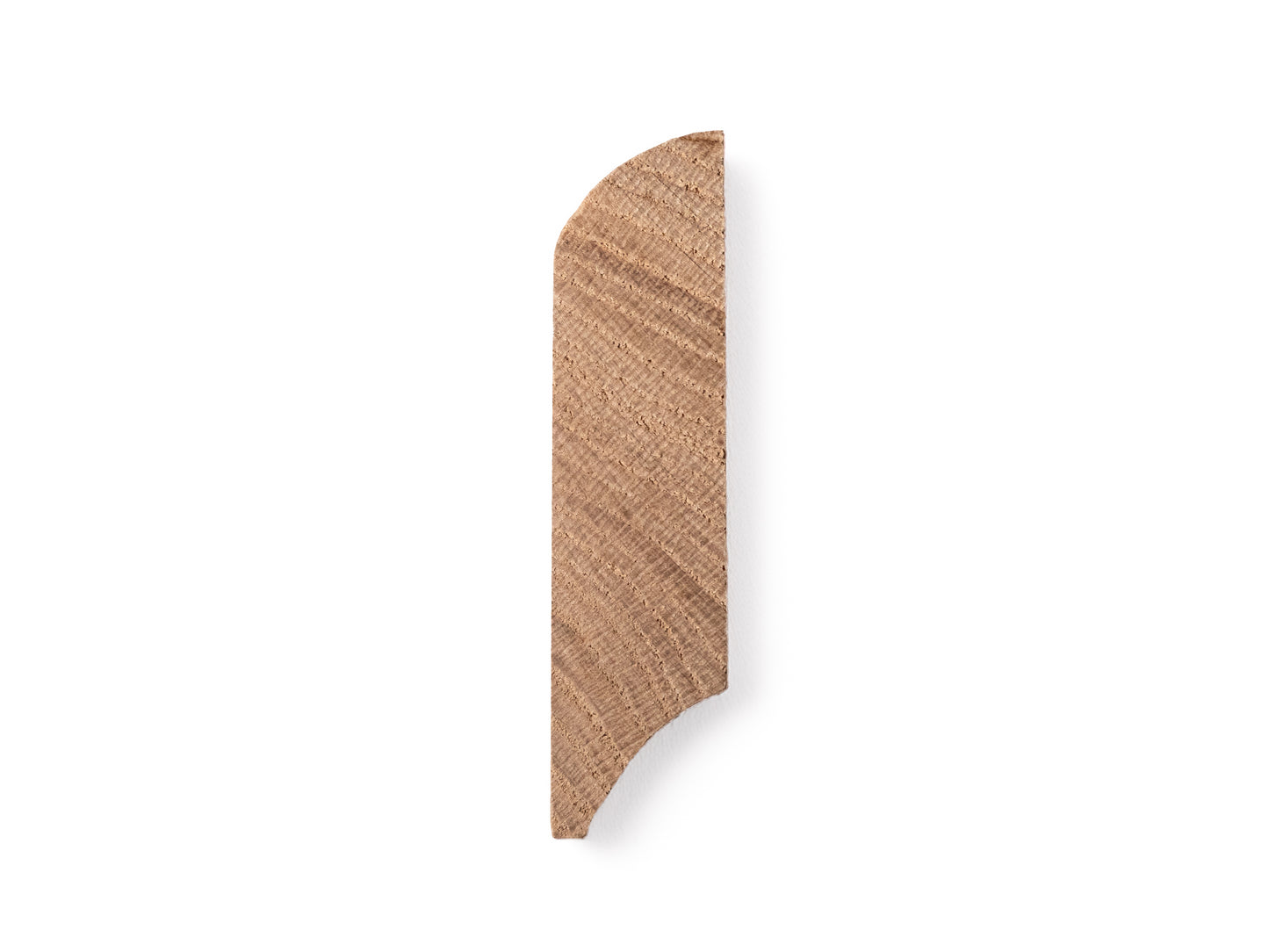 Plinthe massive en chêne rustique 20 x 90 mm non fini 1,5-2,5 m avec rayon de 20 mm
