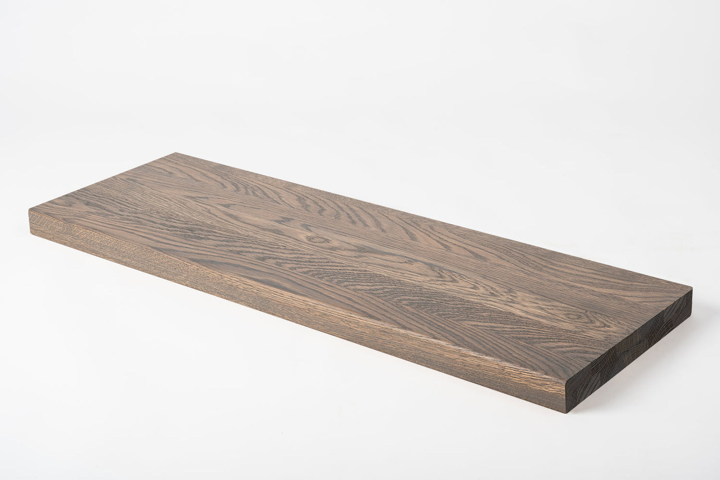 Tablette Marche d'escalier Elévation Appui de fenêtre Chêne A/B, lamelles entières, 40 mm, 2 plis, Huile graphite