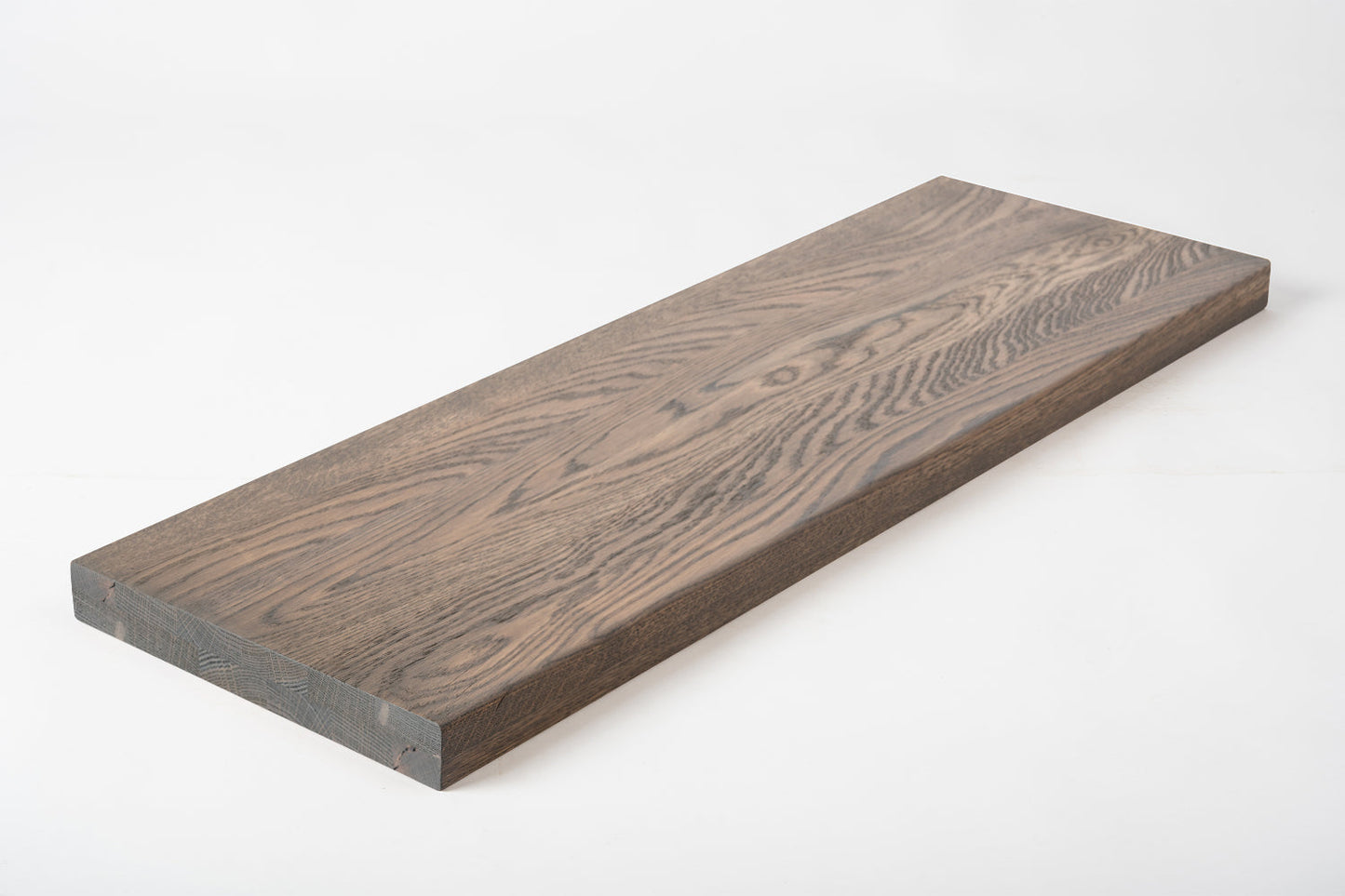 Tablette Marche d'escalier Elévation Appui de fenêtre Chêne A/B, lamelles entières, 40 mm, 2 plis, Huile graphite