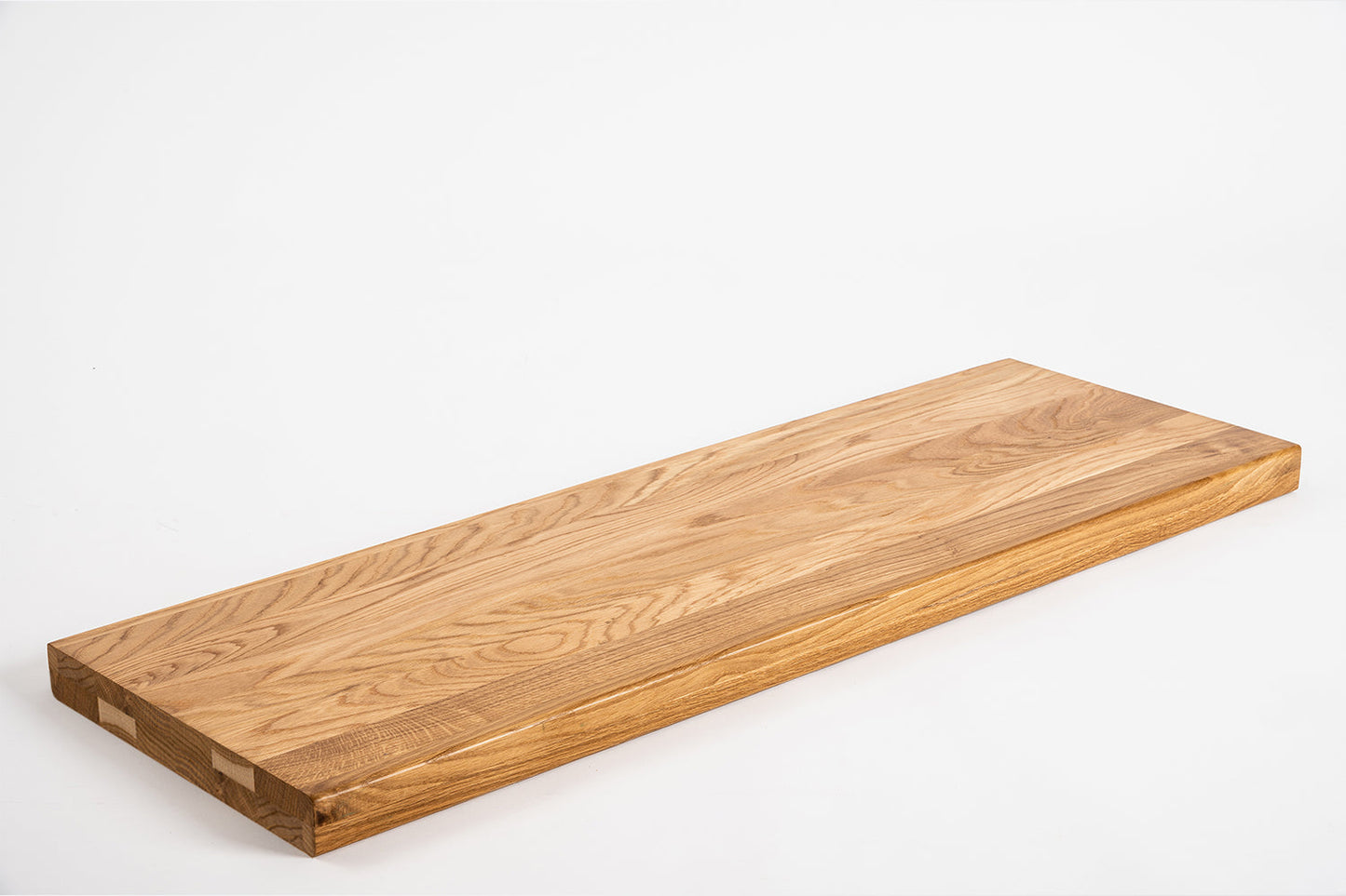 Tablette Marche d'escalier Elévation Appui de fenêtre Chêne A/B, lamelles entières, 40 mm, 2 plis, laqué mat