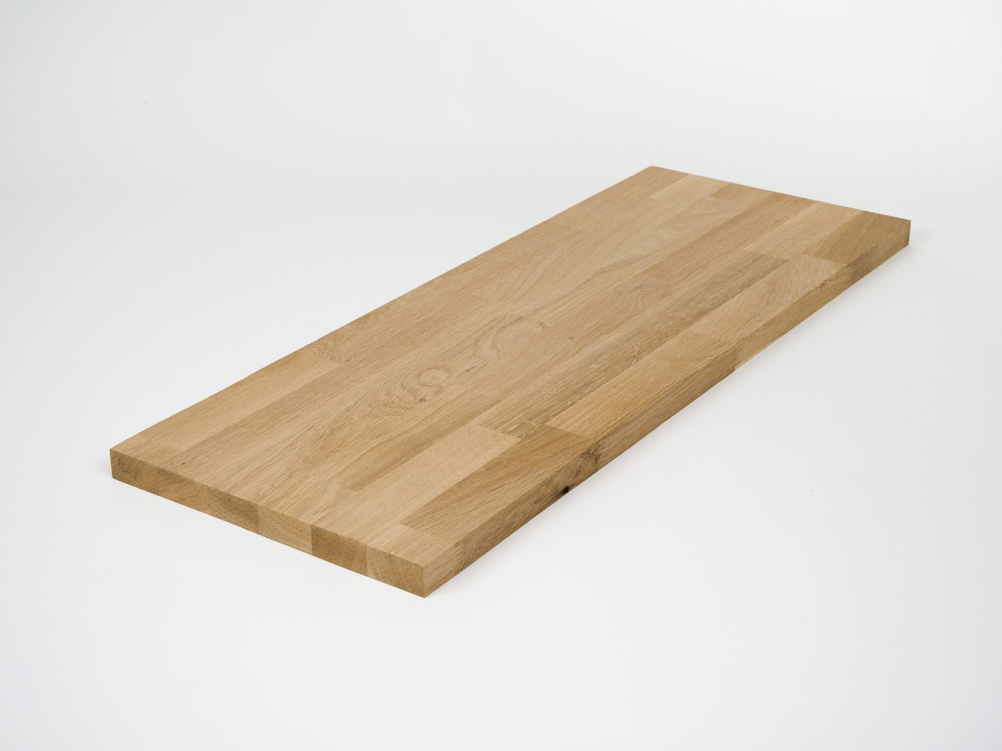 Shelf Stair tread Riser Windowsill Oak A/B, finger jointed lamellas, 20 mm, Unfinished
