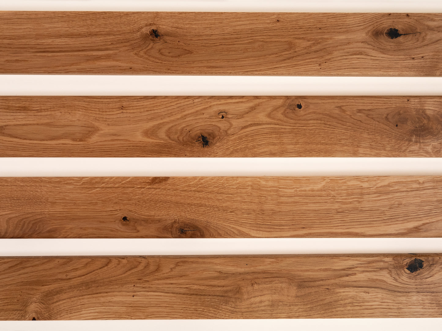 Solid Skirting Board Oak Rustic, 18x70x2000mm with radius, Natural oil, filled