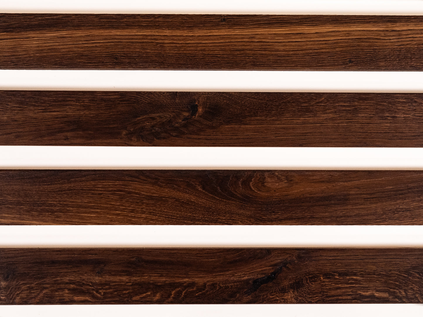 Solid Skirting Board Smoked Oak Rustic, 18x70x2000mm with radius, Natural oil, filled, brushed