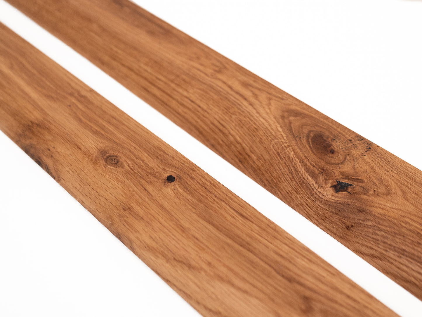 Plinthe en chêne massif rustique 20 x 50 mm, huile naturelle, 1,5-2,5 m avec rayon de 20 mm