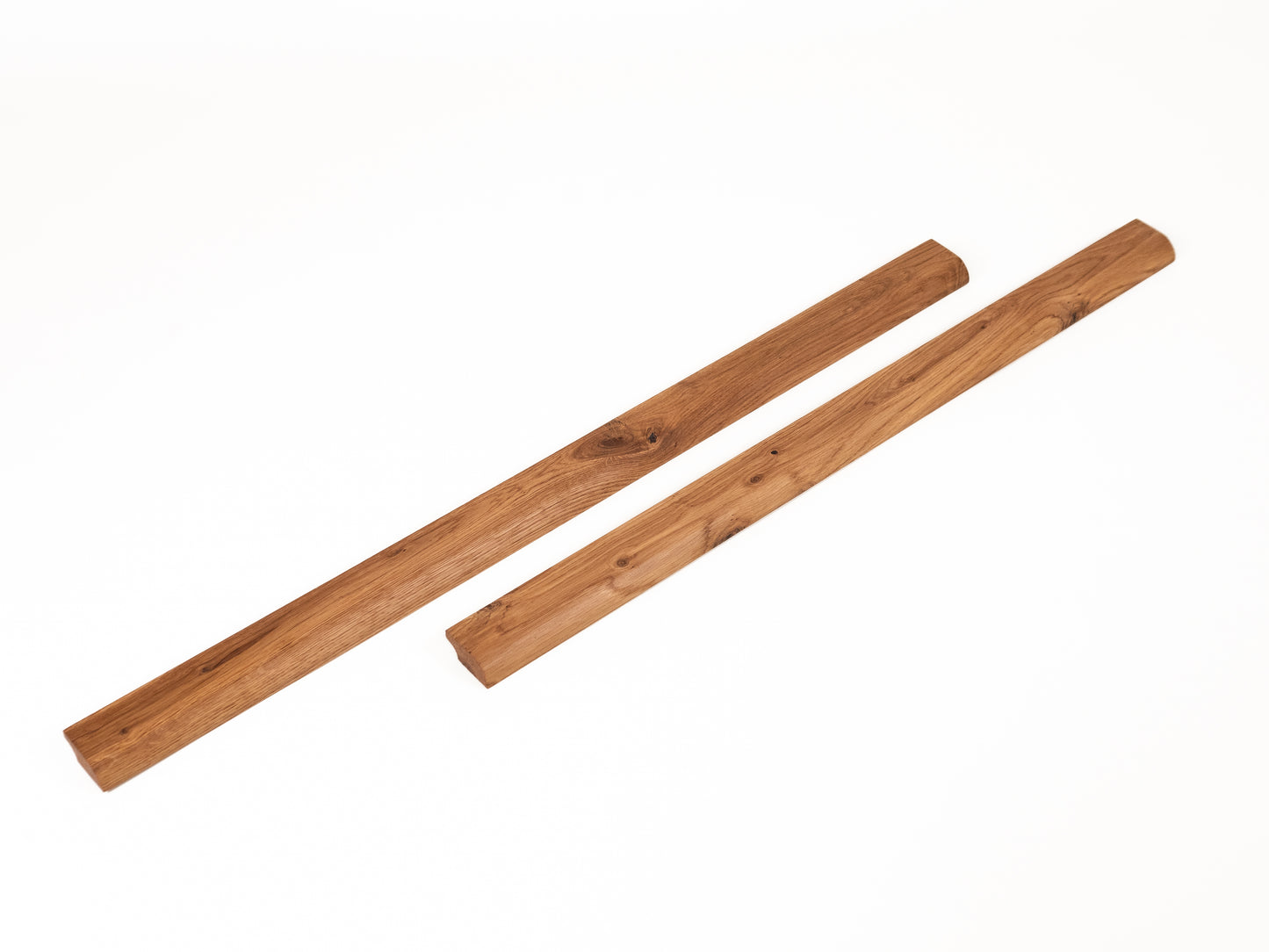 Plinthe en chêne massif rustique 20 x 50 mm, huile naturelle, 1,5-2,5 m avec rayon de 20 mm