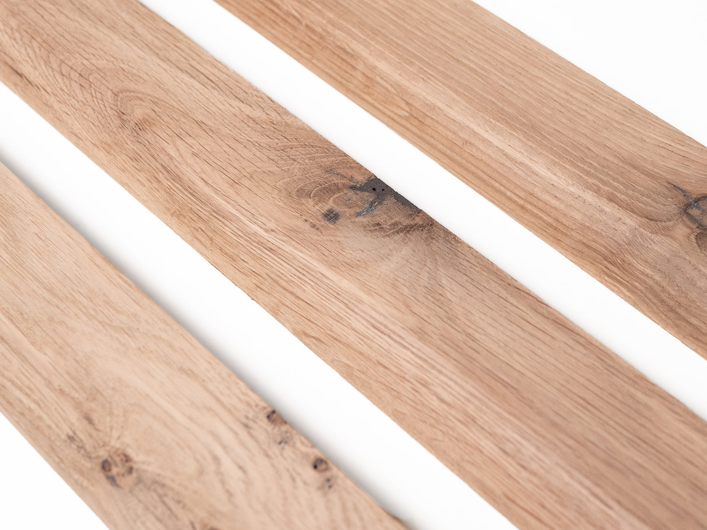 Plinthe en chêne massif rustique 20 x 50 mm non fini 1,5-2,5 m avec rayon de 20 mm