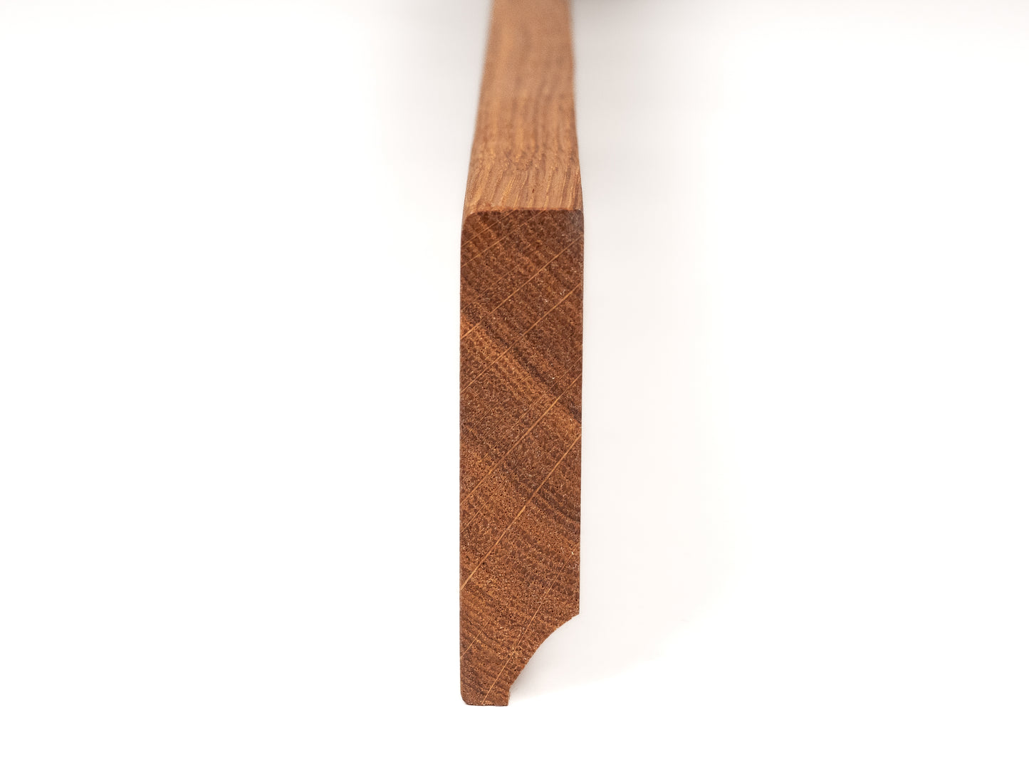 Solid Skirting Board Oak Rustic, 18x70x2000mm with radius, Natural oil, filled