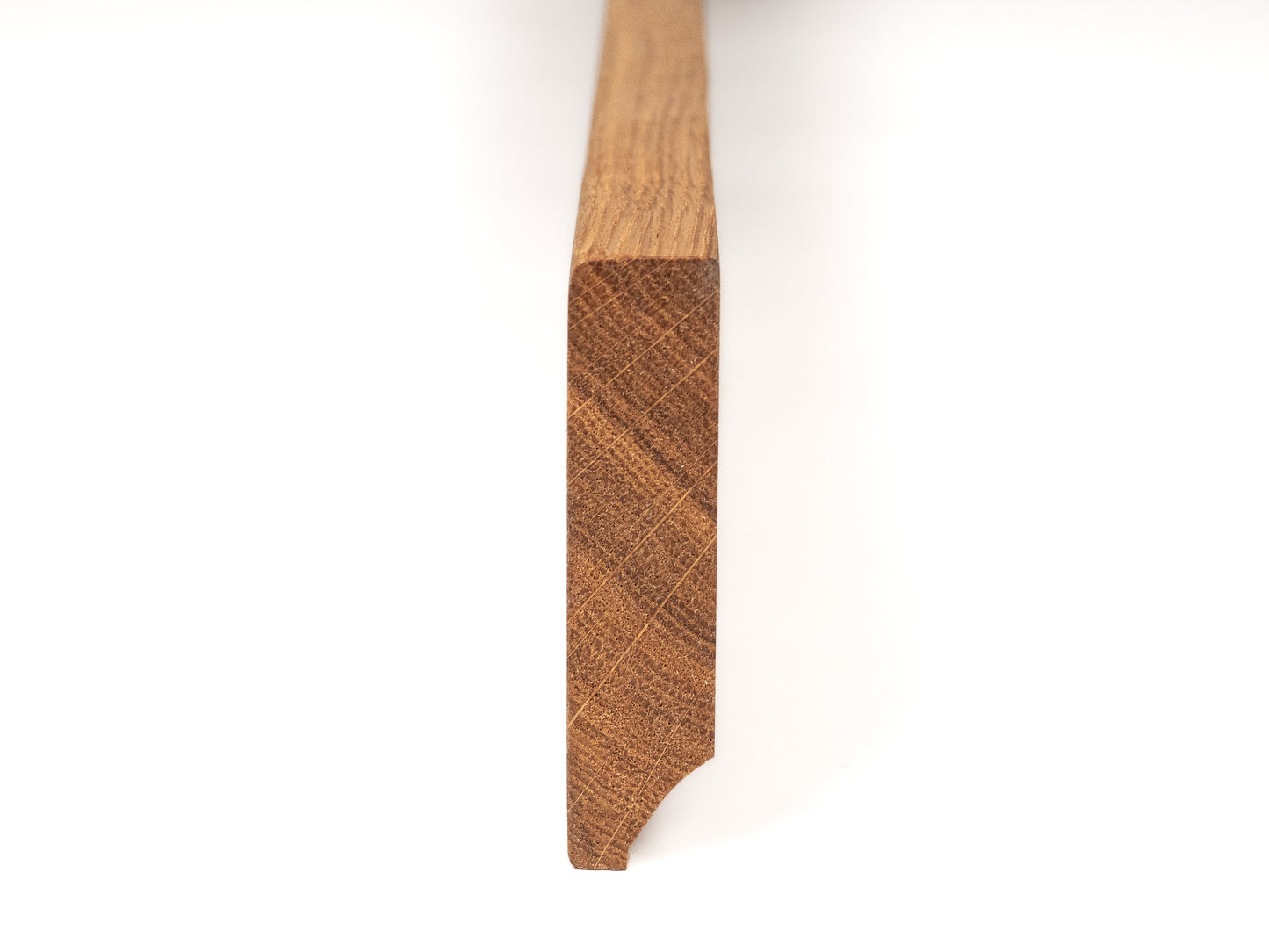 Solid Skirting Board Oak Rustic, 18x70x2000mm with radius, matte lacquered, filled
