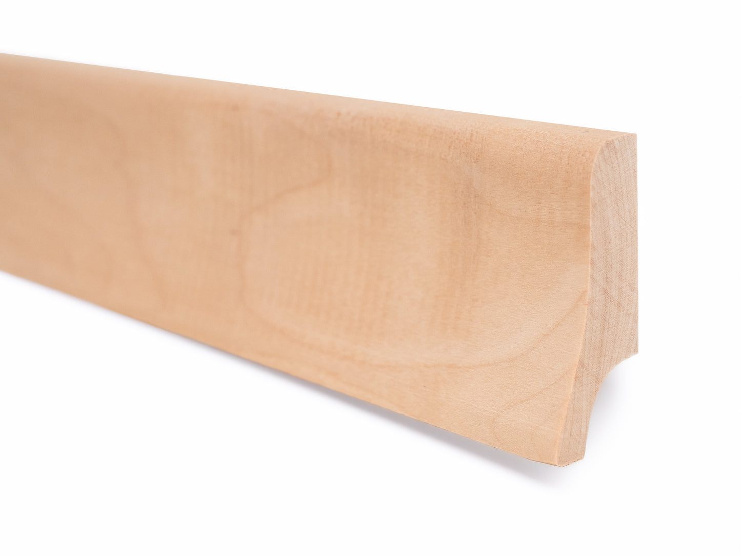 Solid Skirting Board Birch A/B 20x52 unfinished 1,5-2,5m Curved