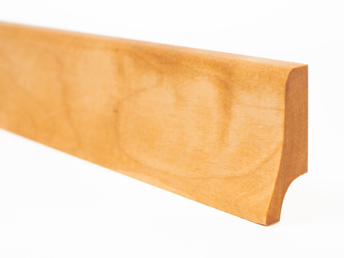 Plinthe massive Bouleau A/B 20x52 Huile naturelle 1,5-2,5m Courbe