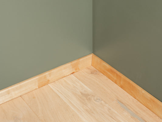 Solid Skirting Board Birch A/B 20x52 matte lacquered 1,5-2,5m Curved