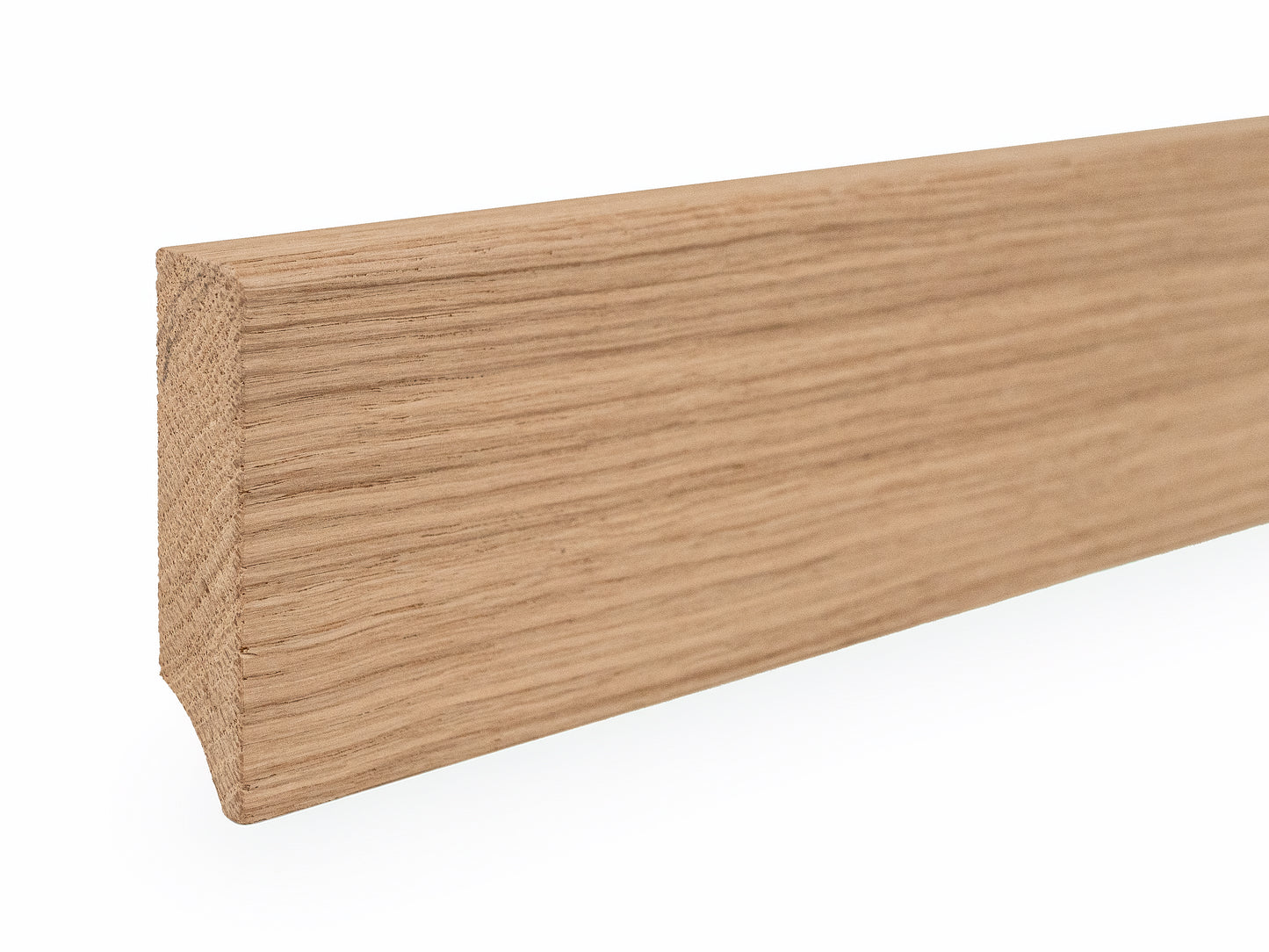 Solid Skirting Board Oak A/B 18x70mm unfinished 0,8-1,8m with radius 5mm