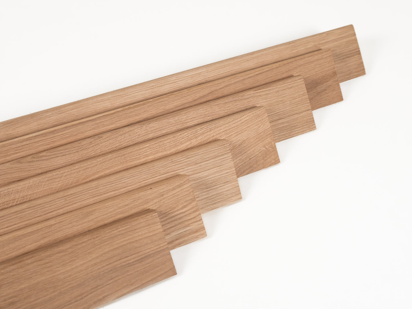 Solid Skirting Board Oak A/B 18x70mm unfinished 0,8-1,8m with radius 5mm