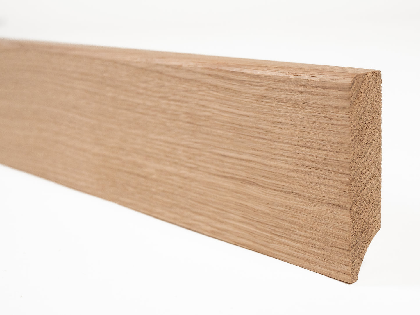 Solid Skirting Board Oak A/B 18x70mm unfinished 0,8-1,8m with radius 5mm
