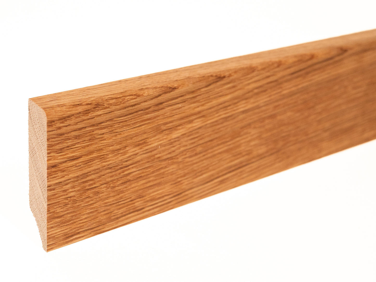 Solid Skirting Board Oak A/B 18x70mm Natural oil 0,8-1,8m with radius 5mm