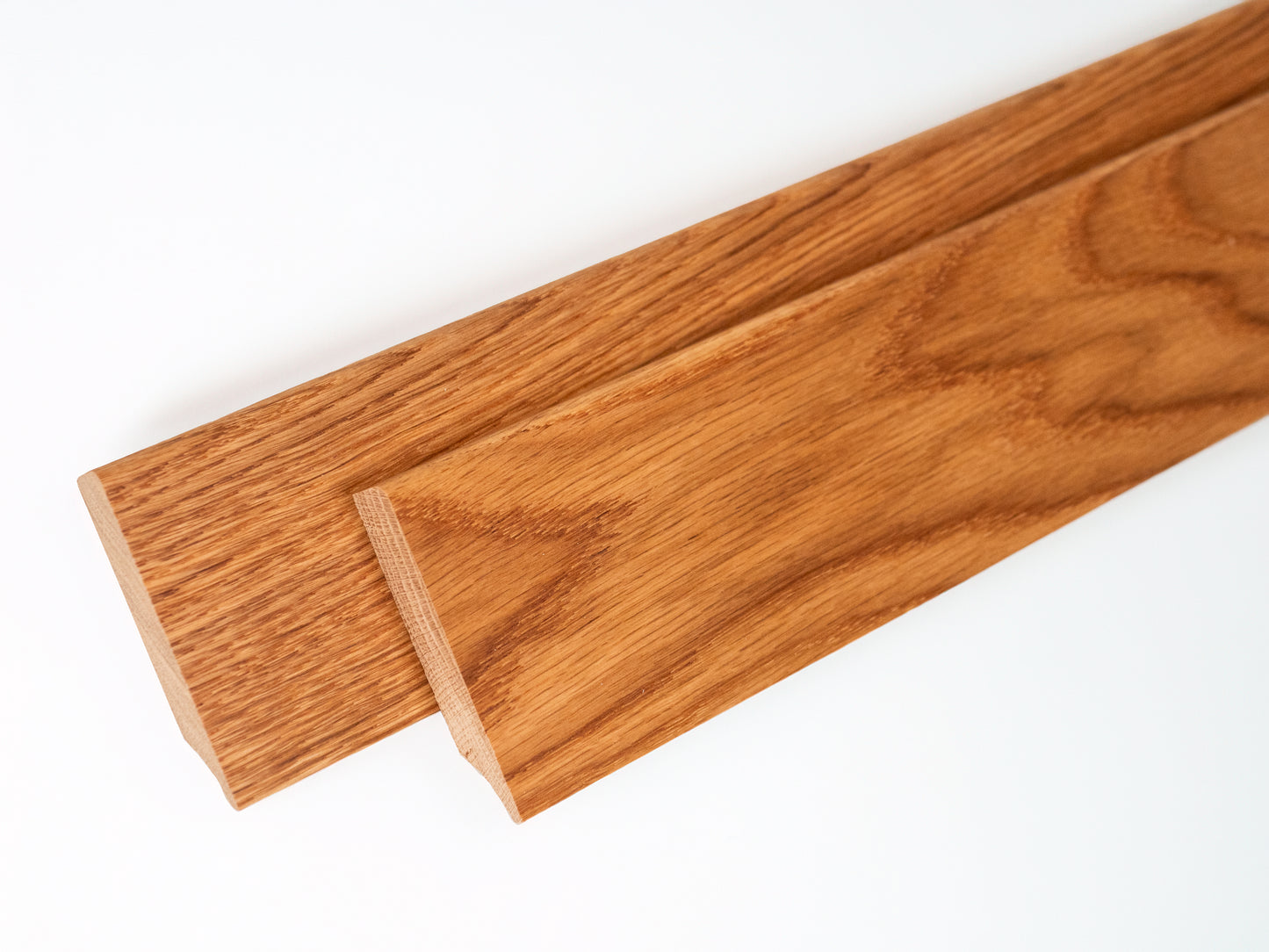 Solid Skirting Board Oak A/B 18x70mm Natural oil 0,8-1,8m with radius 5mm