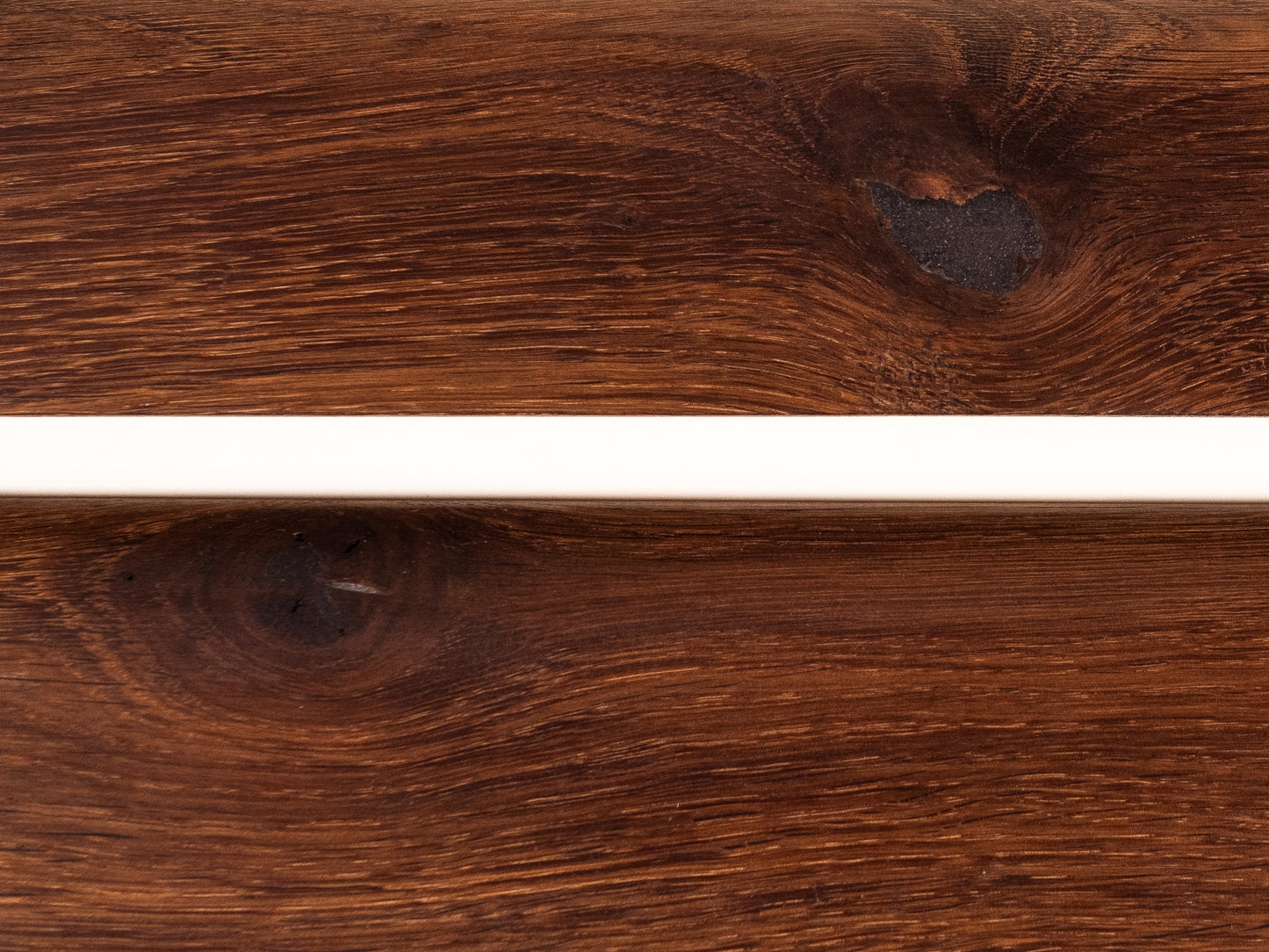 Solid Skirting Board Smoked Oak Rustic 18x70mm Natural oil, 2000 mm, with radius 20mm