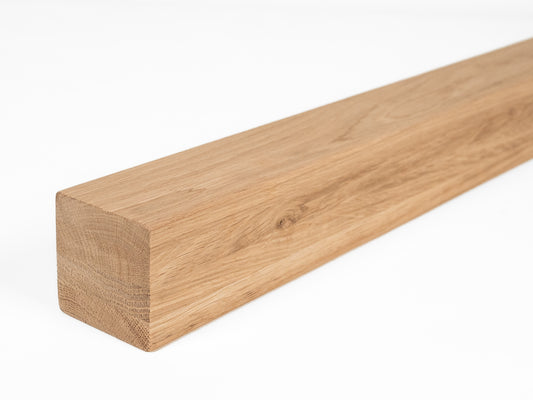 Glulam oak beam A/B 70x70 mm Hard wax oil Natural white, square timber, solid wood