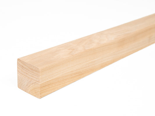 Glulam ash beam A/B 50x50 mm untreated, square timber, solid wood