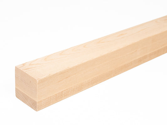 Glulam ash beam A/B 70x70 mm untreated, square timber, solid wood
