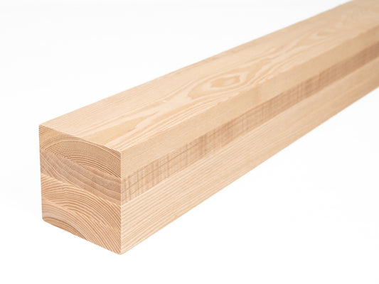 Glulam ash beam A/B 100x100 mm Hard wax oil Natural white, square timber, solid wood