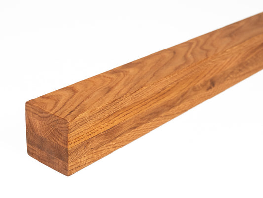 Poutre en chêne lamellé-collé A/B 70x70 mm Huile naturelle, bois équarri, bois massif
