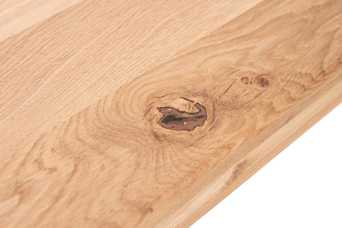 Shelf Stair tread Riser Windowsill Oak Rustic, finger jointed lamellas, 26 mm, Hard wax oil Natural white
