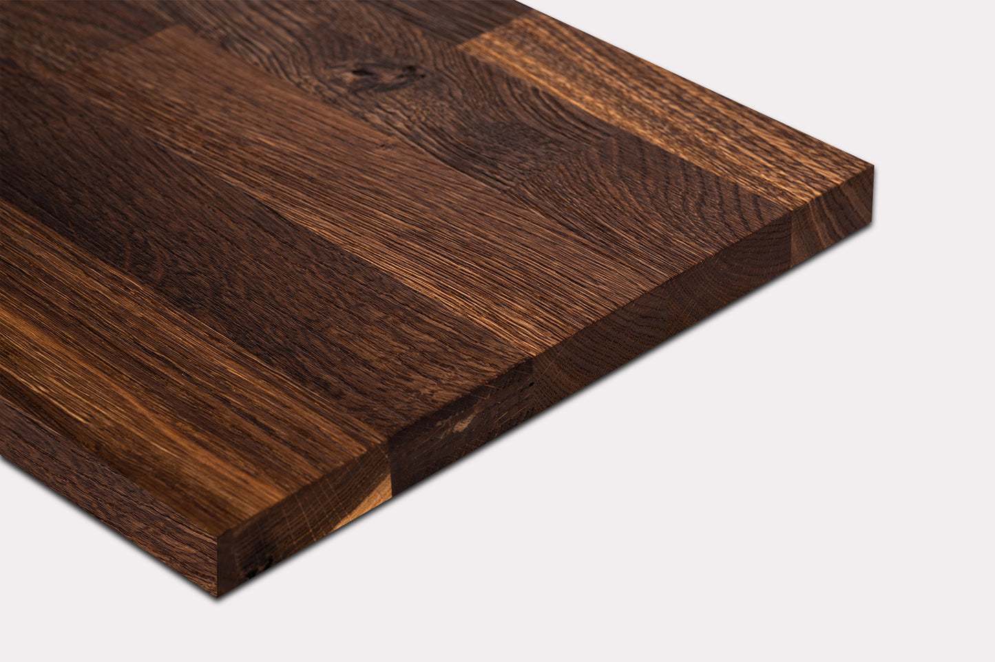 Shelf Stair tread Riser Windowsill Smoked Oak Rustic, finger jointed lamellas, 20 mm, Natural oil
