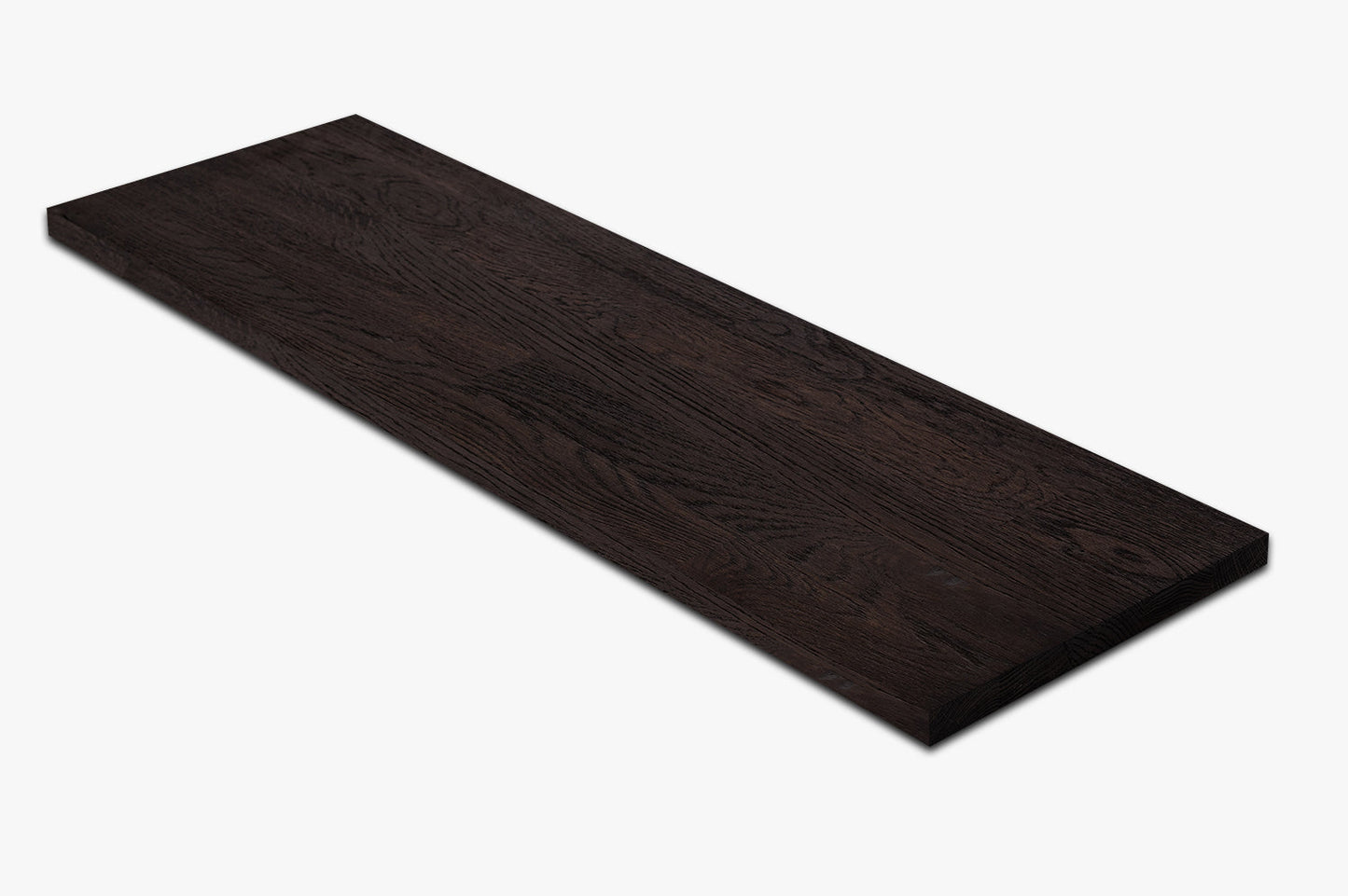 Shelf Stair tread Riser Windowsill Oak A/B, finger jointed lamellas, 20 mm, Black oil