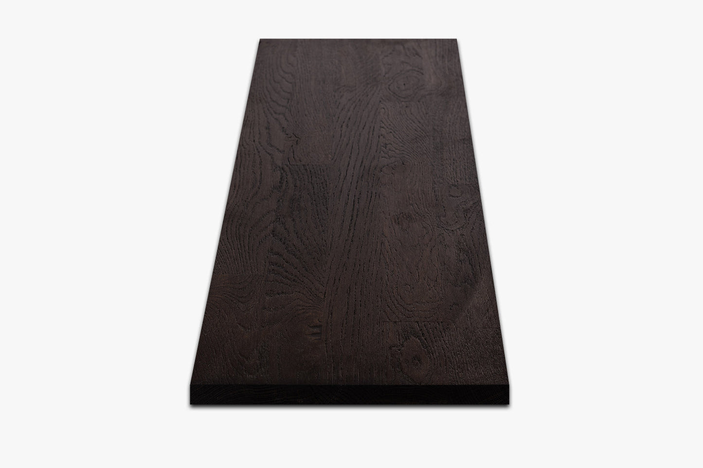 Shelf Stair tread Riser Windowsill Oak A/B, finger jointed lamellas, 20 mm, Black oil