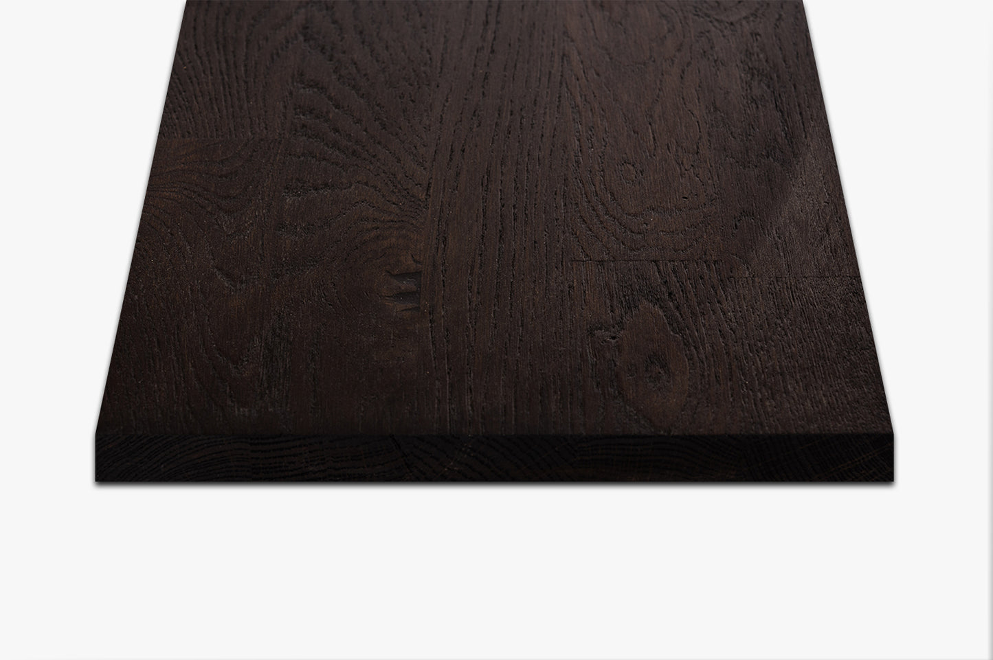 Shelf Stair tread Riser Windowsill Smoked Oak Rustic, finger jointed lamellas, 20 mm, Black oil