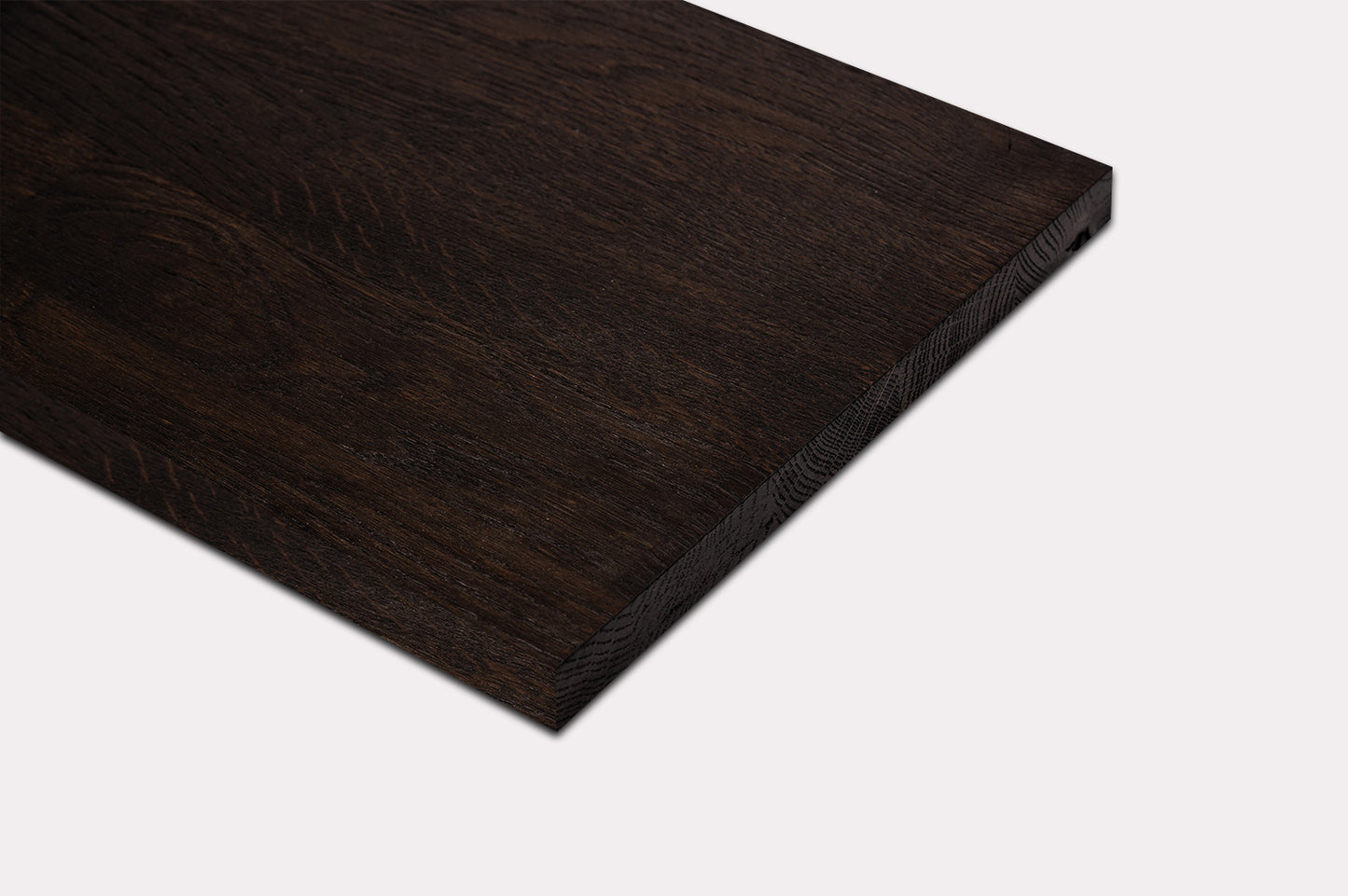 Shelf Stair tread Riser Windowsill Smoked Oak Rustic, finger jointed lamellas, 20 mm, Black oil