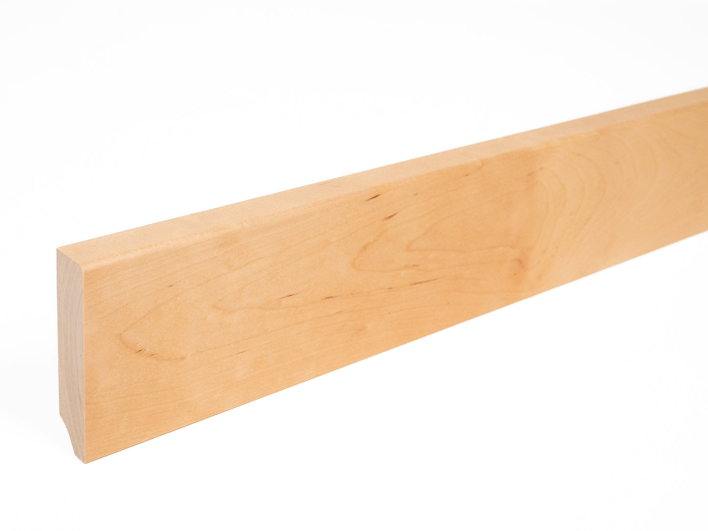 Solid Skirting Board Birch A/B 24x100mm matte lacquered 2000 mm with radius 5mm