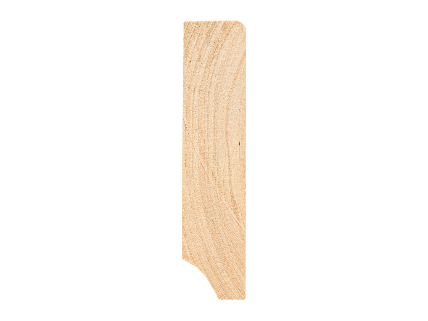 Solid Skirting Board Birch A/B 24x100mm matte lacquered 2000 mm with radius 5mm
