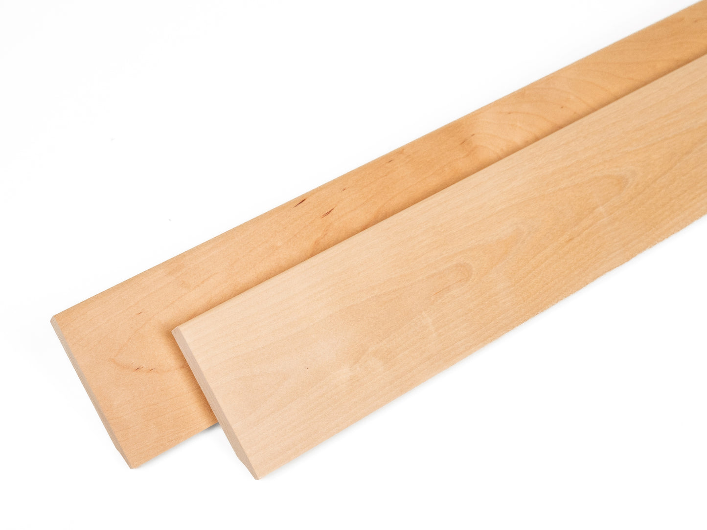 Solid Skirting Board Birch A/B 24x100mm matte lacquered 2000 mm with radius 5mm