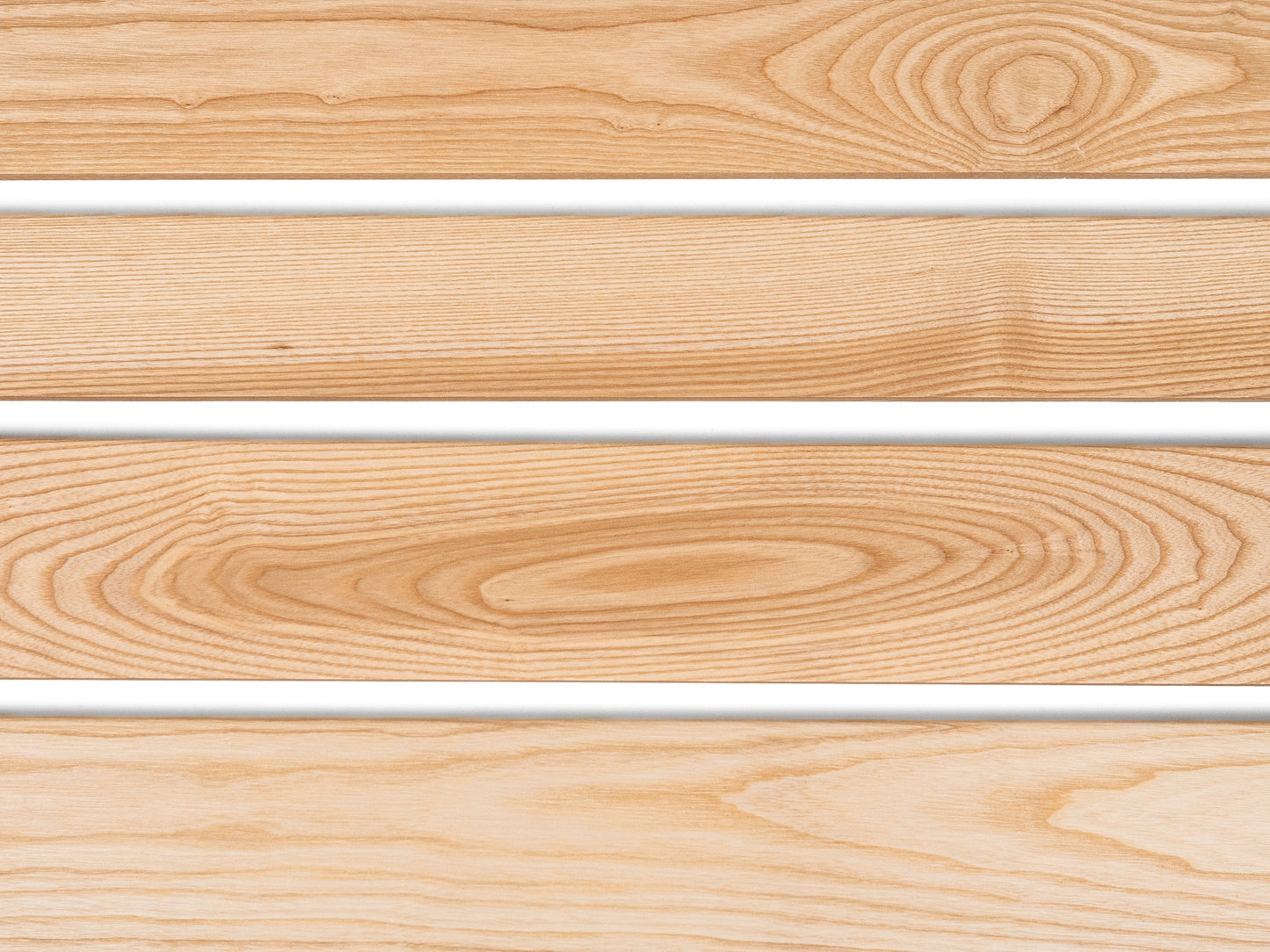 Solid Skirting Board Ash A/B 24x80mm matte lacquered 2000 mm with radius 5mm