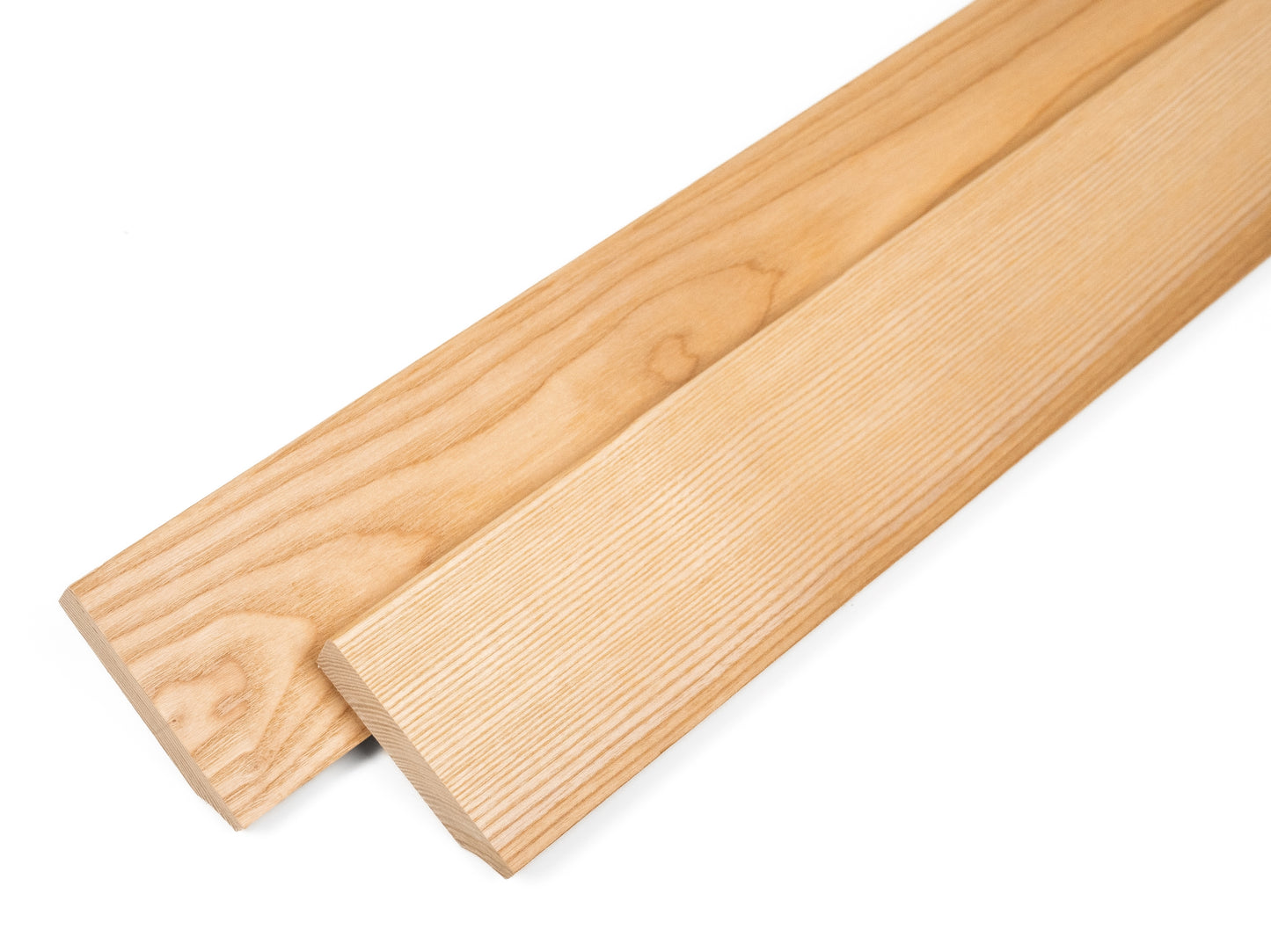 Solid Skirting Board Ash A/B 24x80mm matte lacquered 2000 mm with radius 5mm