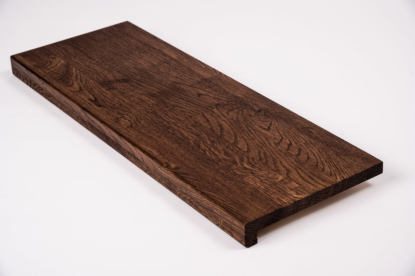 Stair tread Windowsill with overhang Oak A/B, finger jointed lamellas, 26 mm, Walnut oil