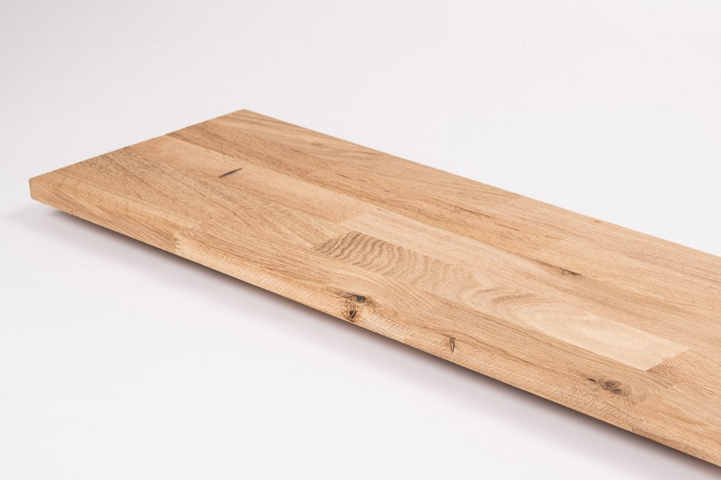 Etagère Marche d'escalier Elévateur rebord de fenêtre Chêne rustique, lamelles aboutées, 26 mm, Non fini