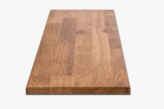 Shelf Stair tread Riser Windowsill Oak A/B, finger jointed lamellas, 26 mm, Bronze oil