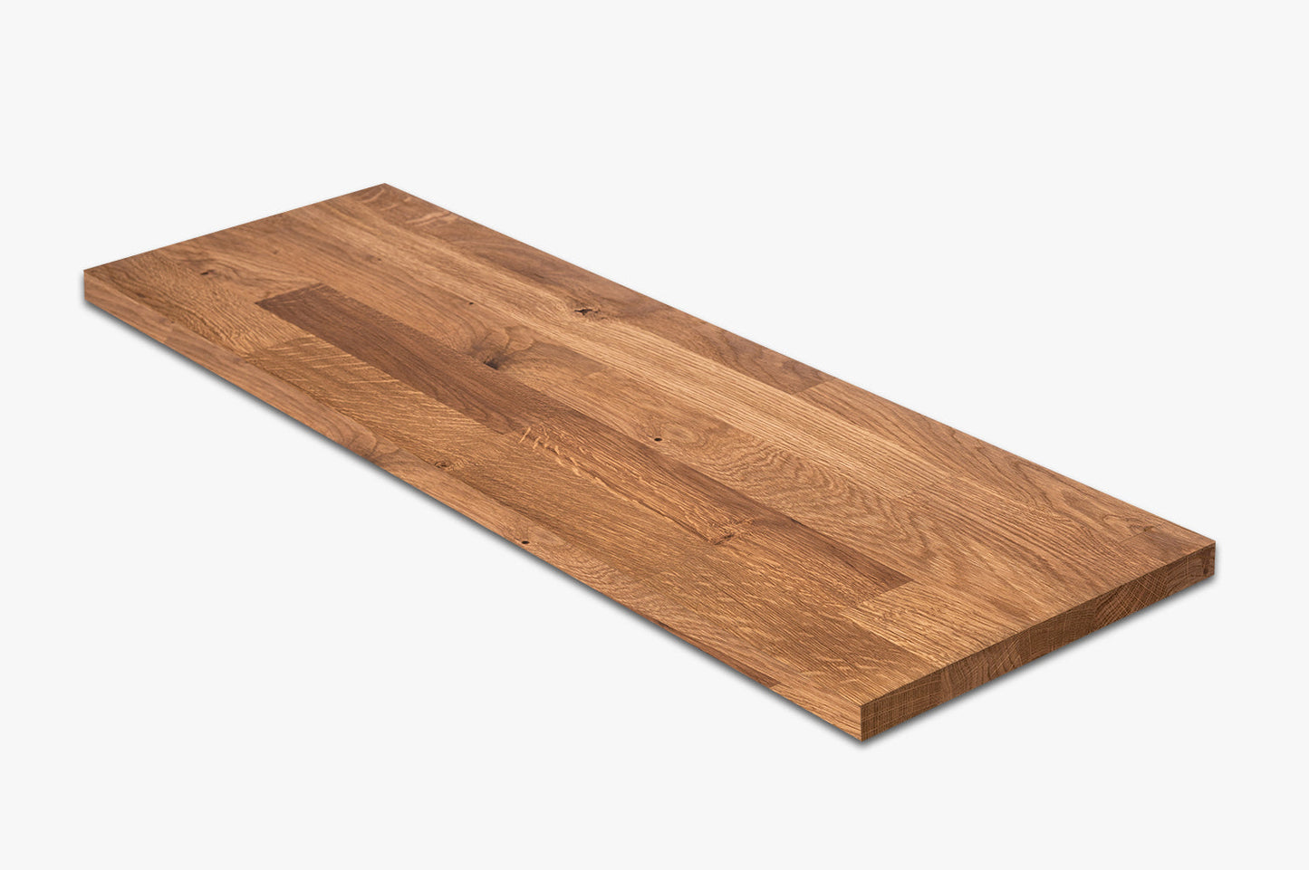 Shelf Stair tread Riser Windowsill Oak A/B, finger jointed lamellas, 20 mm, Bronze oil