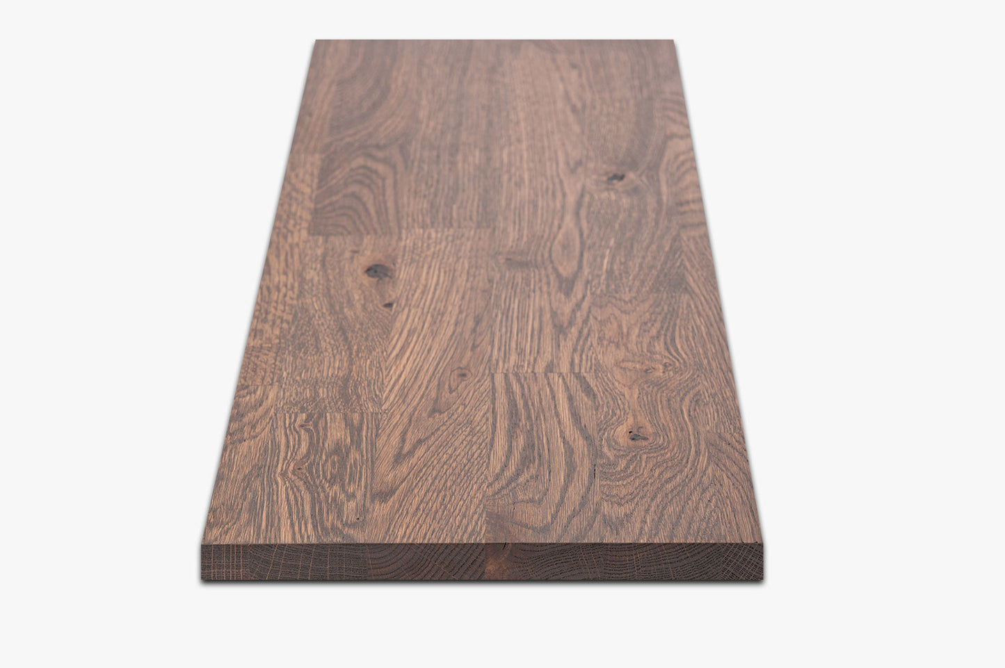 Shelf Stair tread Riser Windowsill Oak A/B, finger jointed lamellas, 20 mm, Graphite oil