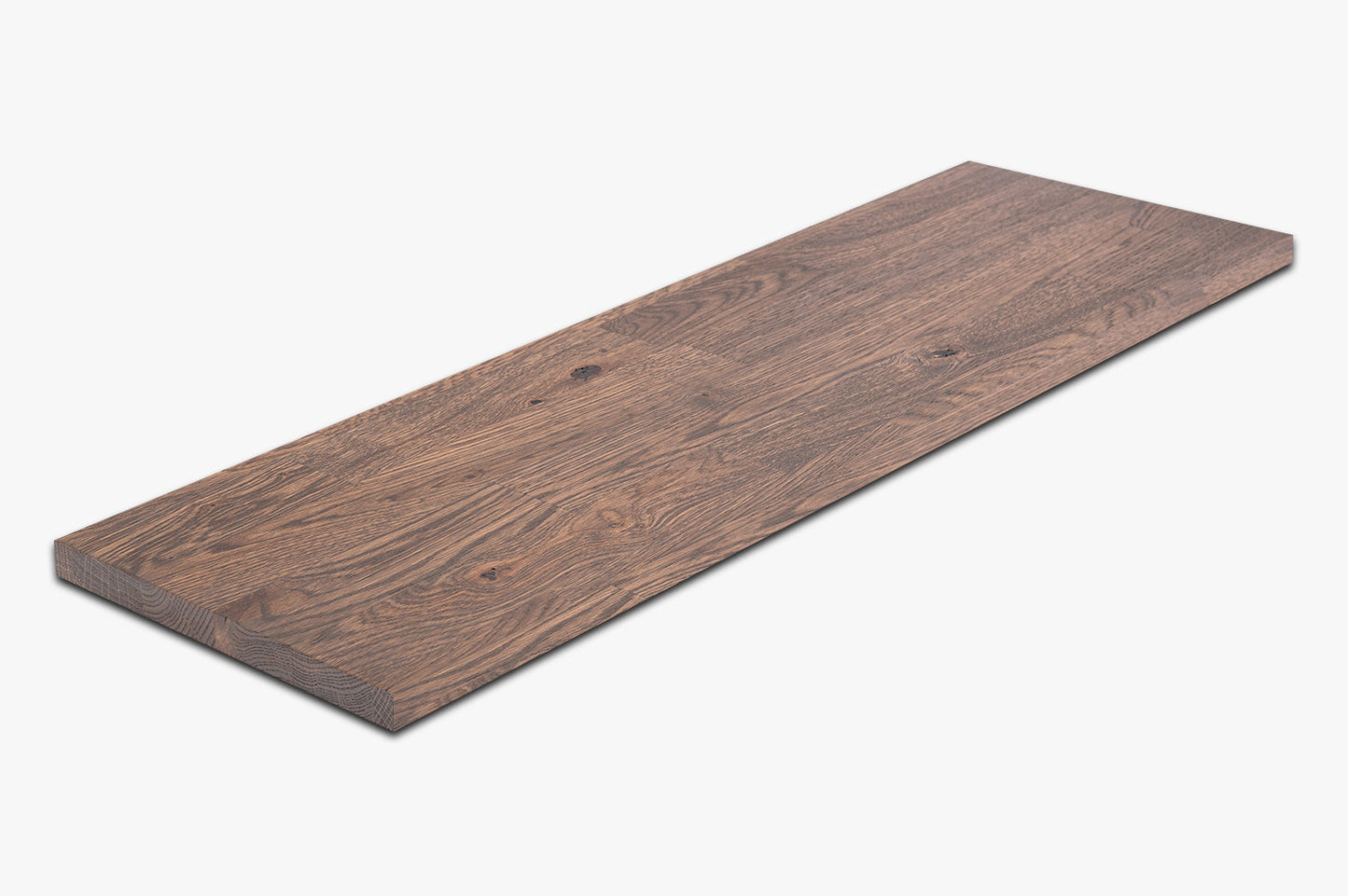 Shelf Stair tread Riser Windowsill Oak A/B, finger jointed lamellas, 20 mm, Graphite oil