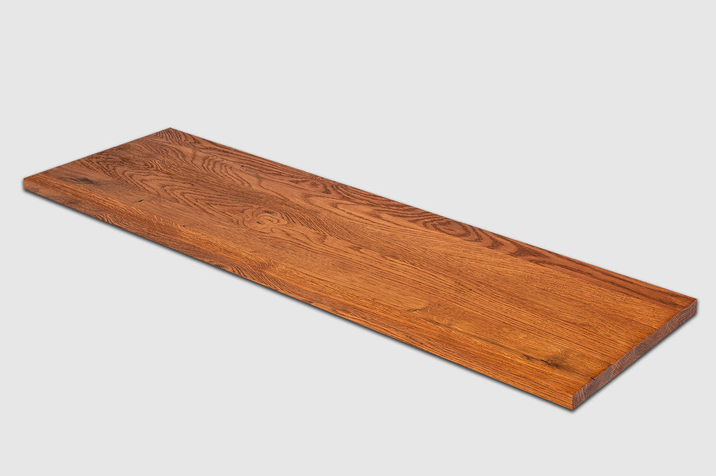Shelf Stair tread Riser Windowsill Oak A/B, finger jointed lamellas, 20 mm, Cherry oil