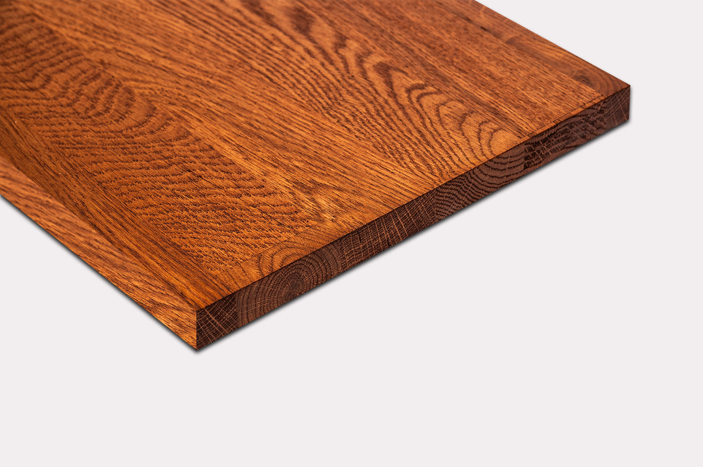 Shelf Stair tread Riser Windowsill Oak A/B, finger jointed lamellas, 26 mm, Cherry oil