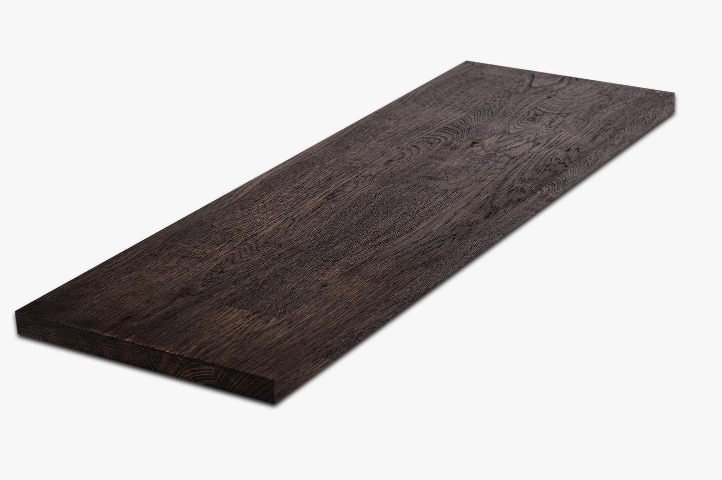 Shelf Stair tread Riser Windowsill Oak A/B, finger jointed lamellas, 26 mm, Black oil