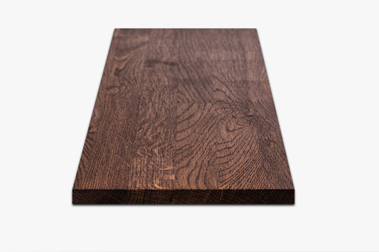 Shelf Stair tread Riser Windowsill Oak Rustic, finger jointed lamellas, 20 mm, Walnut oil