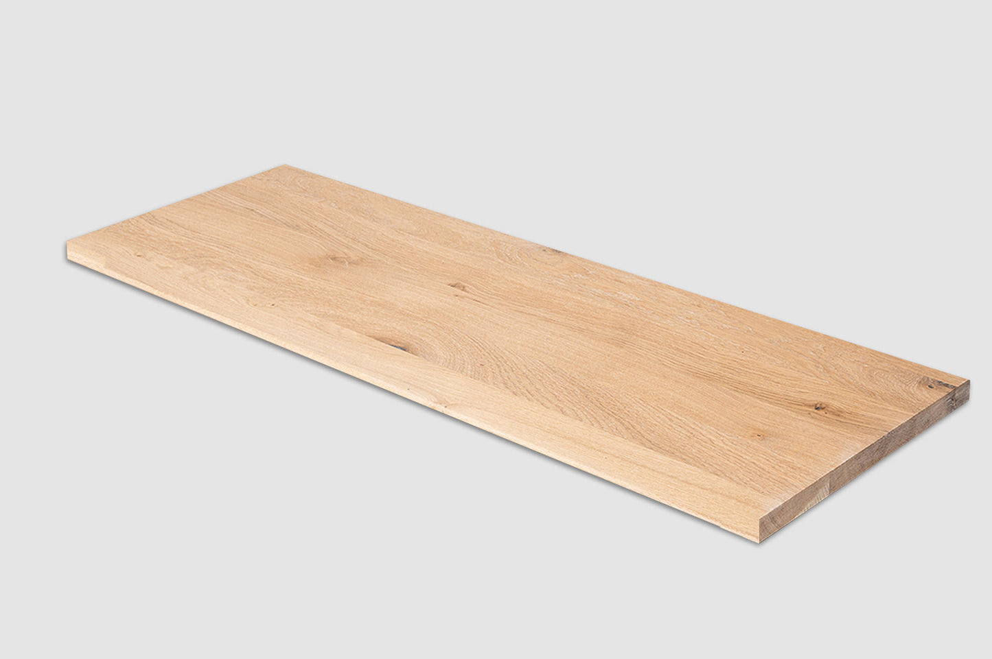 Shelf Stair tread Riser Windowsill Oak A/B, finger jointed lamellas, 20 mm, White oil
