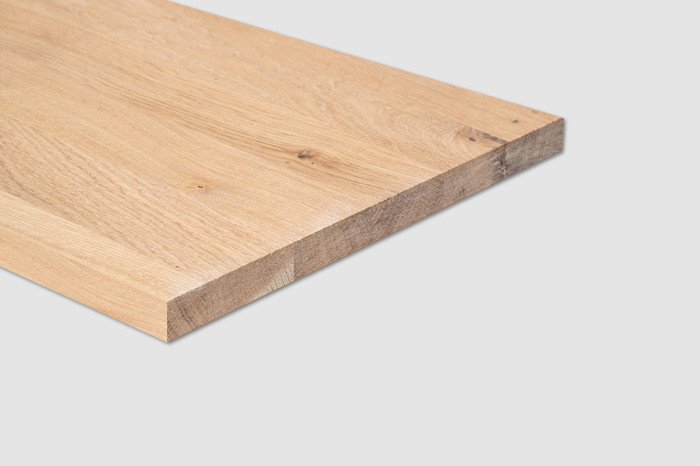 Shelf Stair tread Riser Windowsill Oak A/B, finger jointed lamellas, 20 mm, White oil