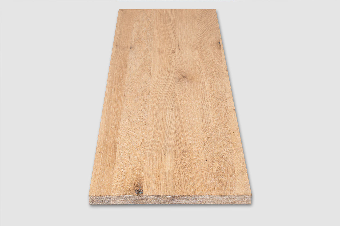 Shelf Stair tread Riser Windowsill Oak A/B, finger jointed lamellas, 20 mm, White oil